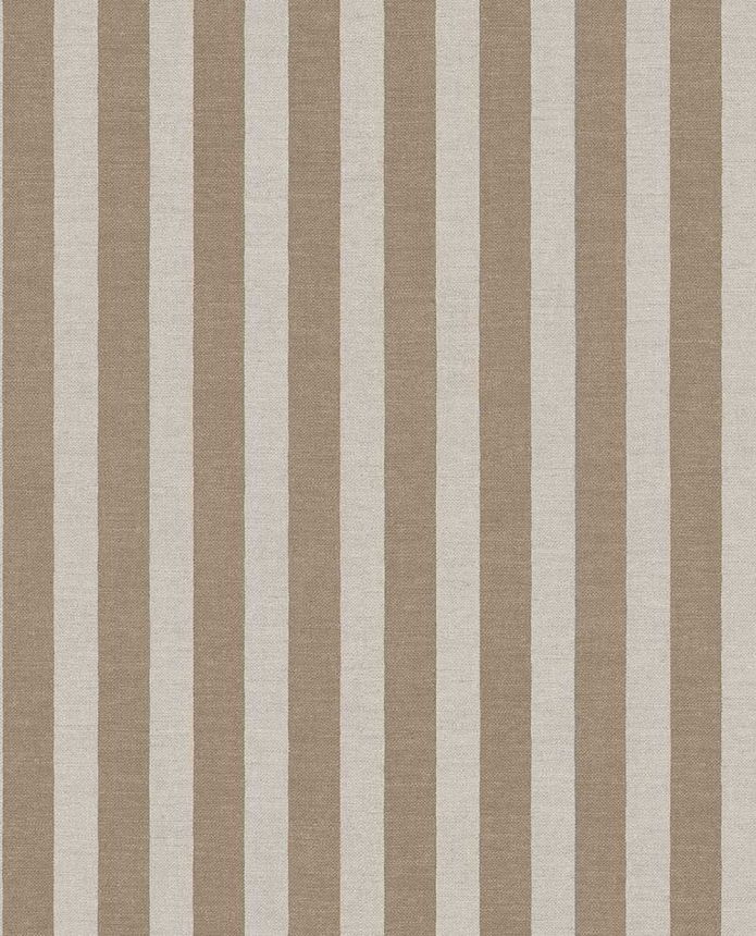 Vliesová tapeta na zeď, hnědá, béžová, imitace pruhované látky, 363150, Tiny Treasures, Eijffinger