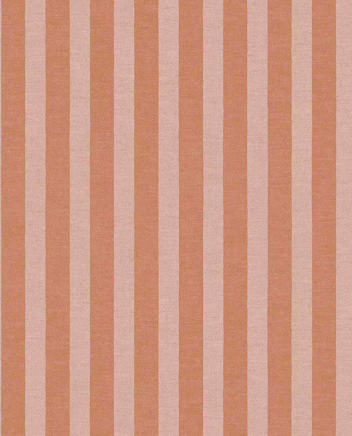 Vliesová tapeta na zeď, oranžová, růžová, imitace pruhované látky, 363158, Tiny Treasures, Eijffinger