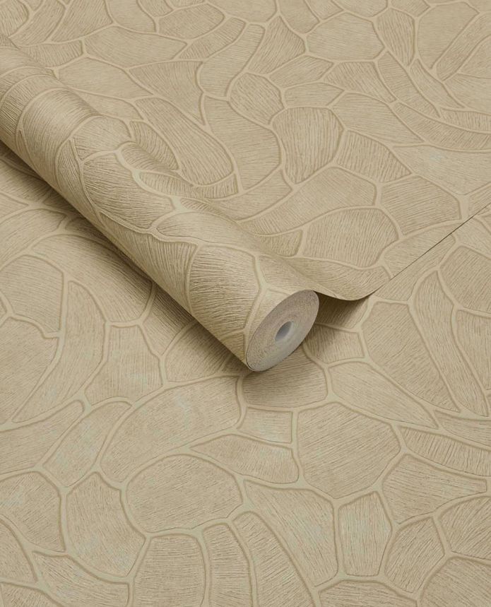 Geometrická vliesová tapeta na zeď, béžová, kámen, 363213, Calm Crafted, Eijffinger