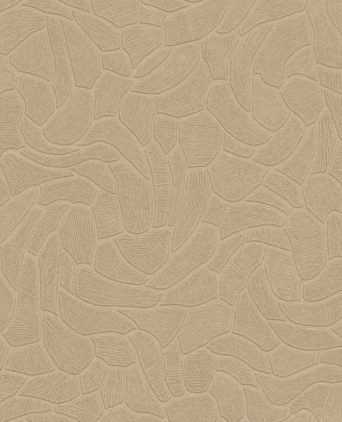 Geometrická vliesová tapeta na zeď, oranžovo-béžová, kámen, 363214, Calm Crafted, Eijffinger