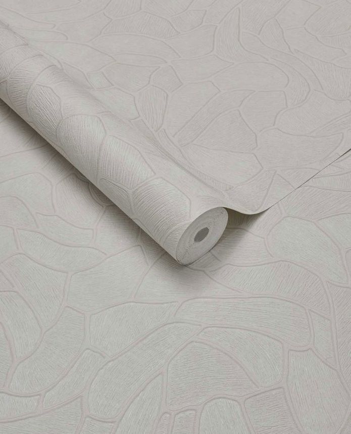 Geometrická vliesová tapeta na zeď, bílá, kámen, 363215, Calm Crafted, Eijffinger