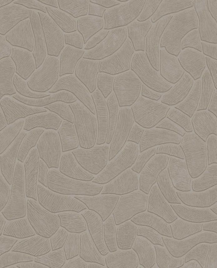 Geometrická vliesová tapeta na zeď, šedo-hnědá, kámen, 363216, Calm Crafted, Eijffinger