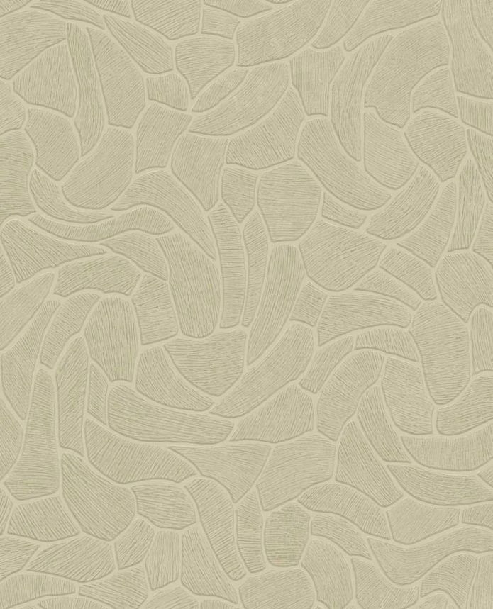 Geometrická vliesová tapeta na zeď, béžovo-žlutá, imitace rohože, 363219, Calm Crafted, Eijffinger