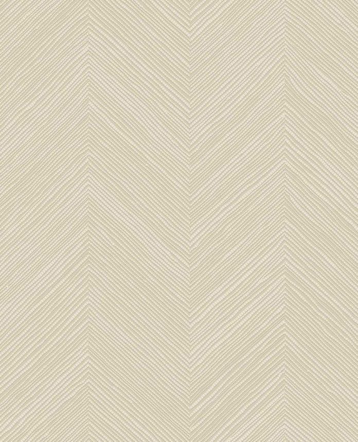 Geometrická vliesová tapeta na zeď, krémová, imitace rohože, 363230, Calm Crafted, Eijffinger