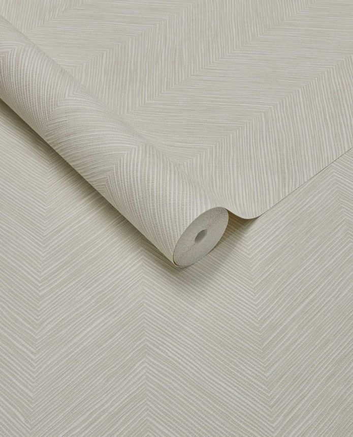 Geometrická vliesová tapeta na zeď, krémová, imitace rohože, 363230, Calm Crafted, Eijffinger