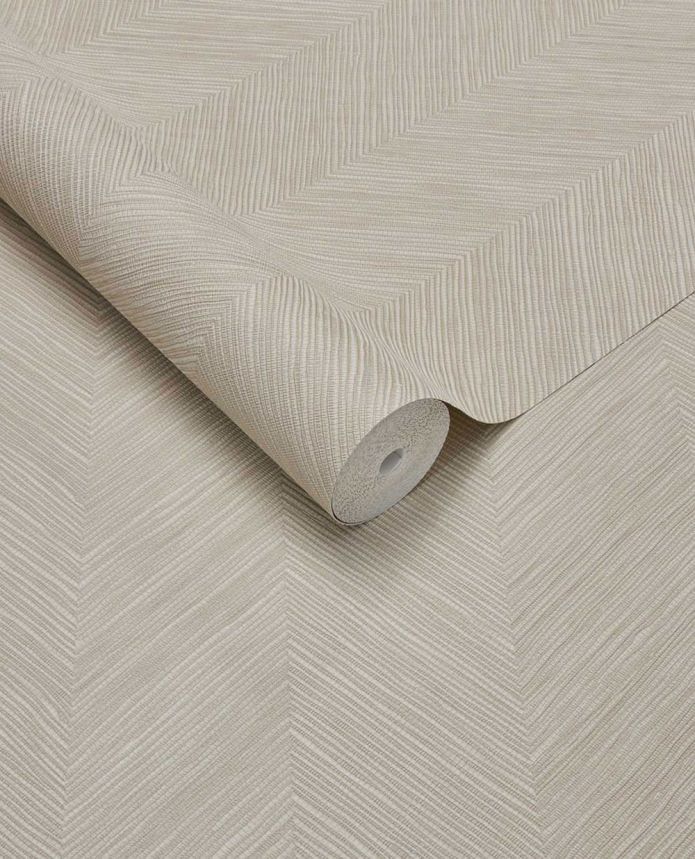 Geometrická vliesová tapeta na zeď, béžovo-krémová, imitace rohože, 363231, Calm Crafted, Eijffinger