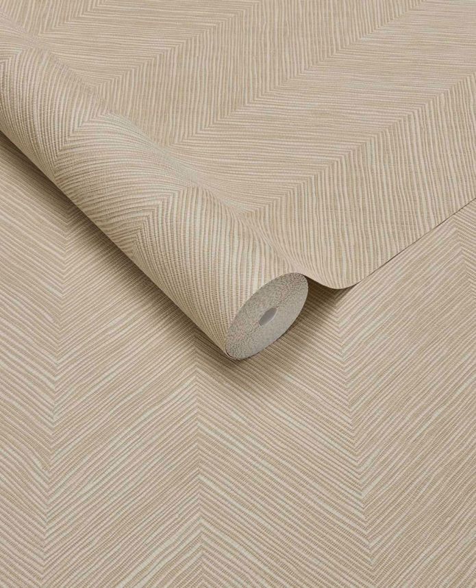 Geometrická vliesová tapeta na zeď, béžová, imitace rohože, 363234, Calm Crafted, Eijffinger