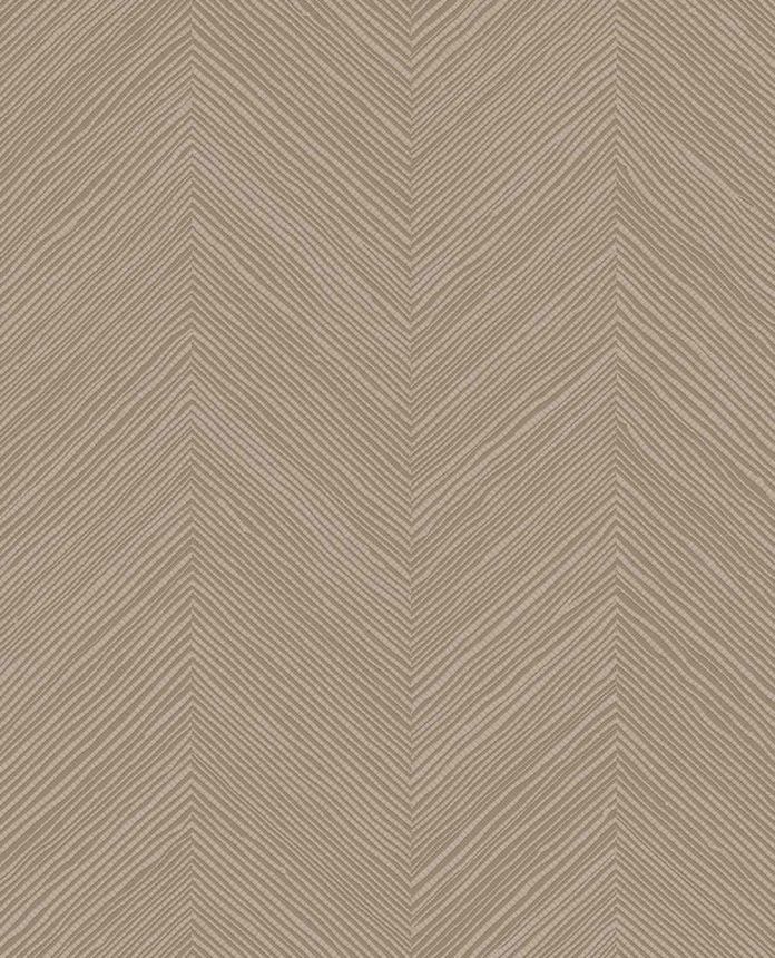 Geometrická vliesová tapeta na zeď, světle hnědá, imitace rohože, 363235, Calm Crafted, Eijffinger