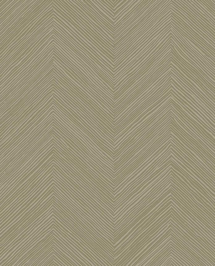 Geometrická vliesová tapeta na zeď, šedo-zelená, imitace rohože, 363236, Calm Crafted, Eijffinger