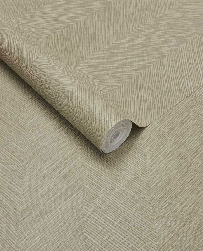 Geometrická vliesová tapeta na zeď, šedo-zelená, imitace rohože, 363236, Calm Crafted, Eijffinger