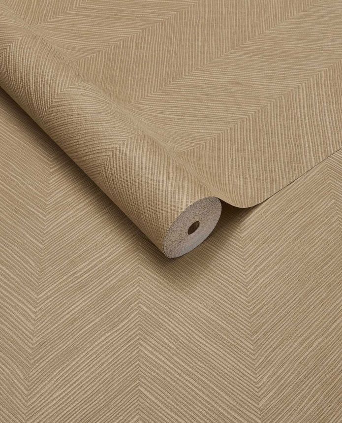 Geometrická vliesová tapeta na zeď, růžovo-hnědá, imitace rohože, 363238, Calm Crafted, Eijffinger