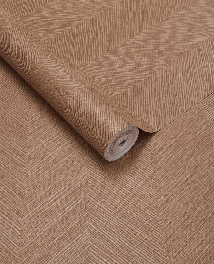 Geometrická vliesová tapeta na zeď, hnědo-červená, imitace rohože, 363239, Calm Crafted, Eijffinger