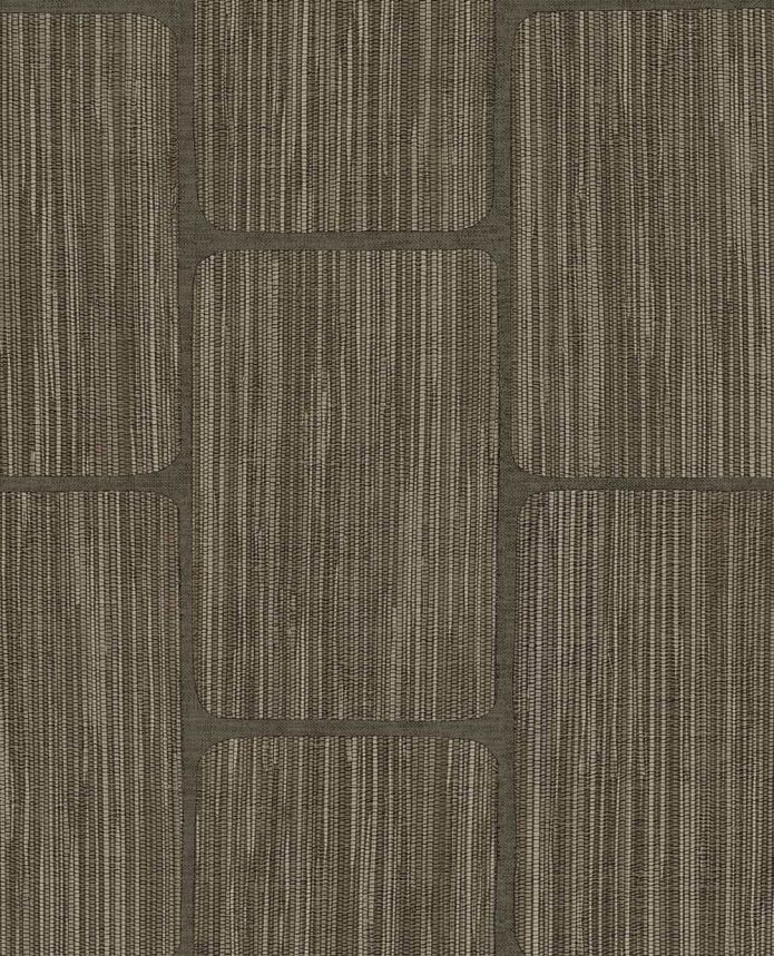 Geometrická vliesová tapeta na zeď, hnědá, 363250, Calm Crafted, Eijffinger
