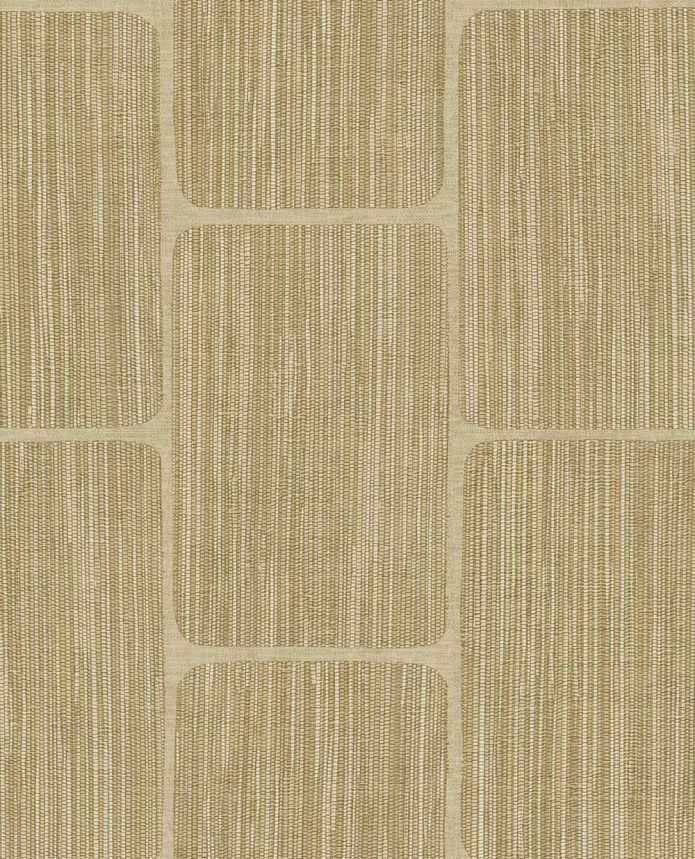 Geometrická vliesová tapeta na zeď, písková žlutá, 363251, Calm Crafted, Eijffinger