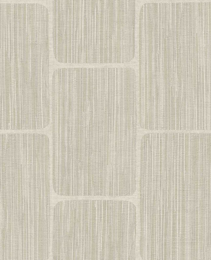Geometrická vliesová tapeta na zeď, krémovo-šedá, 363252, Calm Crafted, Eijffinger