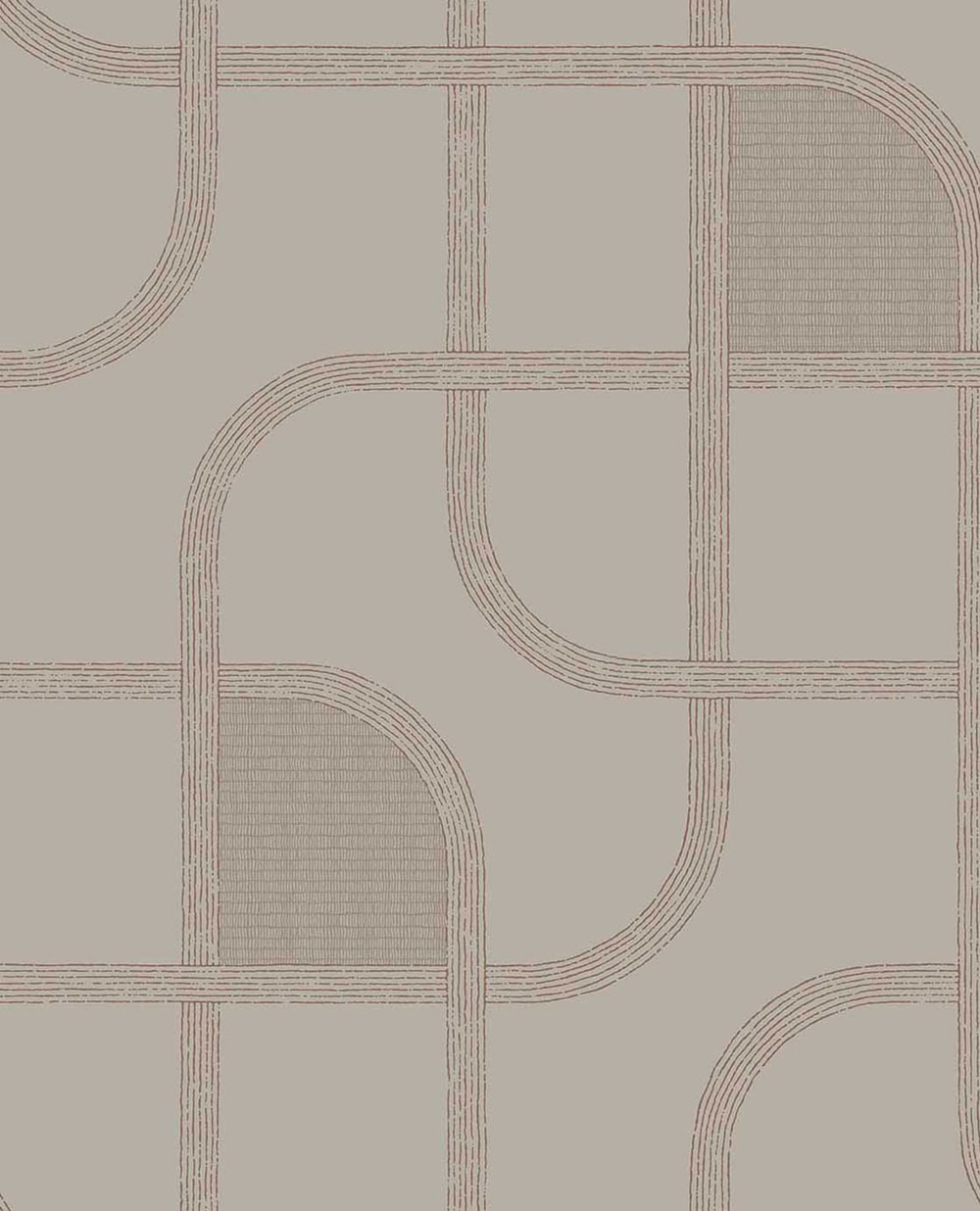 Geometrická vliesová tapeta na zeď, růžová, pruhy, 363261, Calm Crafted, Eijffinger