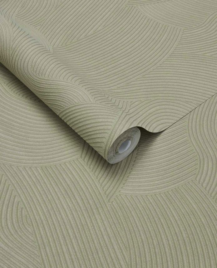 Vliesová tapeta na zeď, zelená, vlnky, 363270, Calm Crafted, Eijffinger