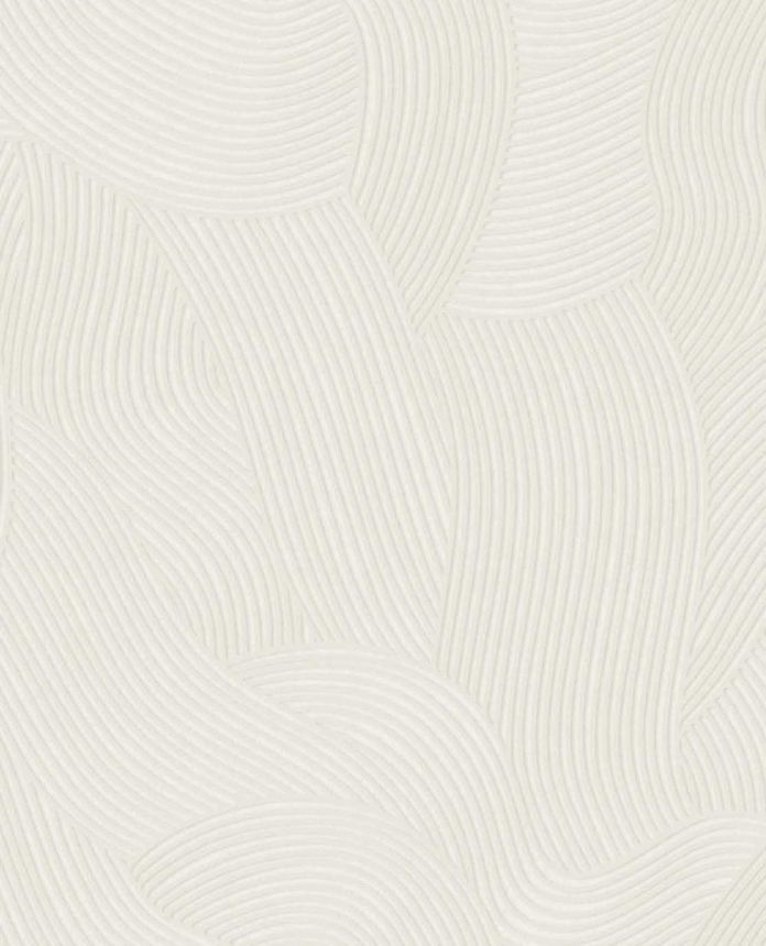 Vliesová tapeta na zeď, bílo-krémová, vlnky, 363271, Calm Crafted, Eijffinger