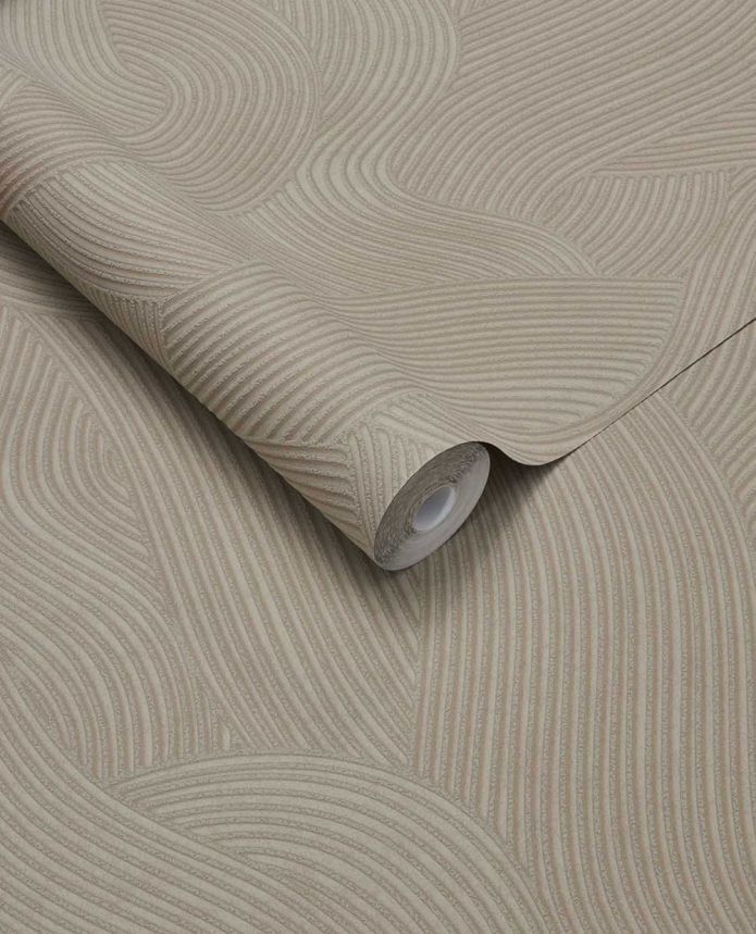 Vliesová tapeta na zeď, šedá, vlnky, 363272, Calm Crafted, Eijffinger