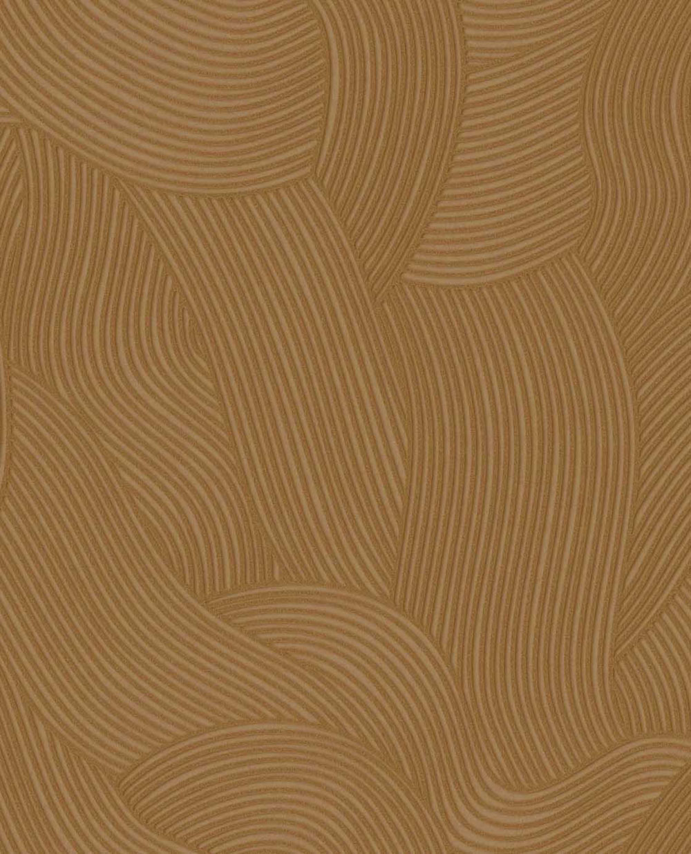 Vliesová tapeta na zeď, oranžovo-hnědá, vlnky, 363275, Calm Crafted, Eijffinger