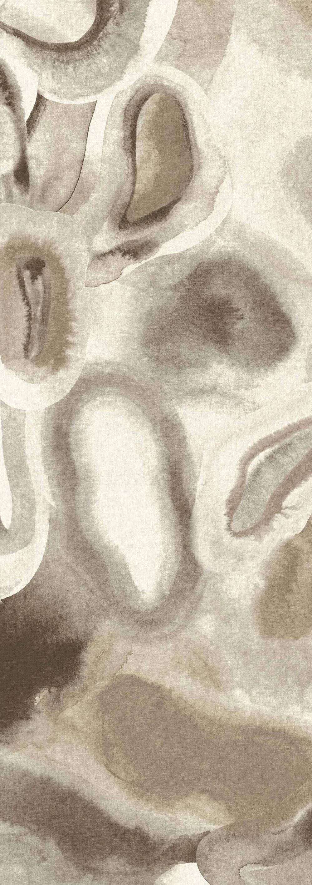 Abstraktní obrazová tapeta, šedá, béžová, Akvarel, DGERO3021-260, Erosion, Masureel