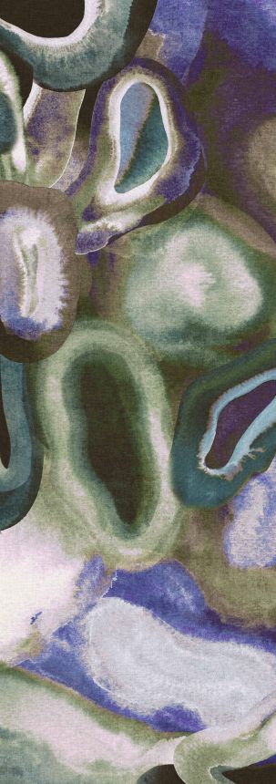 Abstraktní obrazová tapeta, zelená, modrá, Akvarel, DGERO3041-300, Erosion, Masureel