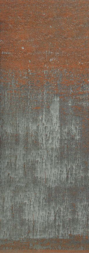 Luxusní vliesová obrazová tapeta, šedá, oranžová, Imitace rezavého plechu, DGERO4011-300, Erosion, Masureel
