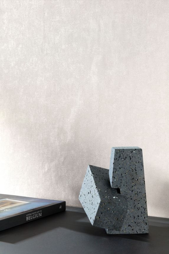 Luxusní vliesová tapeta na zeď, bledě modrá, Imitace štukové omítky, ERO005, Erosion, Masureel