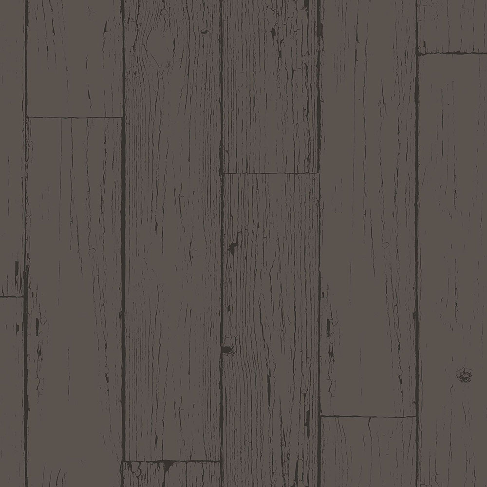 Metalická černostříbrná vliesová tapeta na zeď, imitace dřeva, palubek 347552, Matières - Wood, Origin