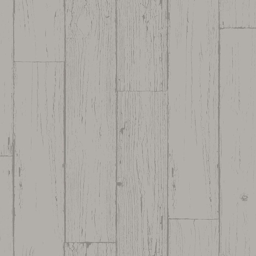 Vliesová tapeta na zeď šedá, imitace dřeva, palubek 347538, Matières - Wood, Origin