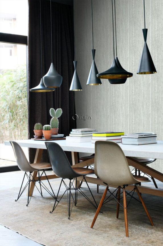 Šedozelená vliesová tapeta Dřevo, imitace dřeva 347529, Matières - Wood, Origin