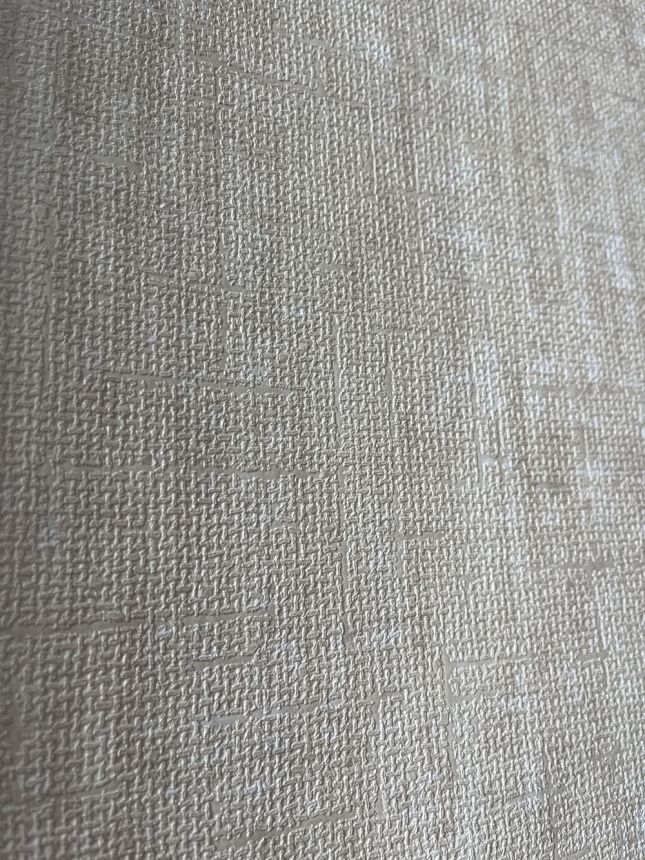 Vliesová tapeta na zeď, béžovo-krémová, imitace hrubé látky, RE521022, Renaissance, Design Id