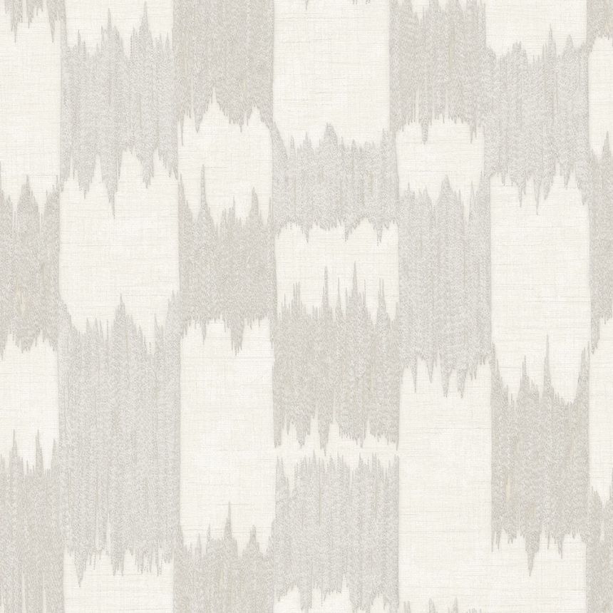 Abstraktní vliesová tapeta na zeď, šedo-stříbrná, bílá, pruhy, RE521031, Renaissance, Design Id