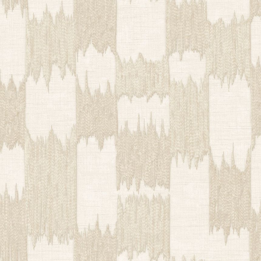 Abstraktní vliesová tapeta na zeď, béžová, krémová, pruhy, RE521032, Renaissance, Design Id