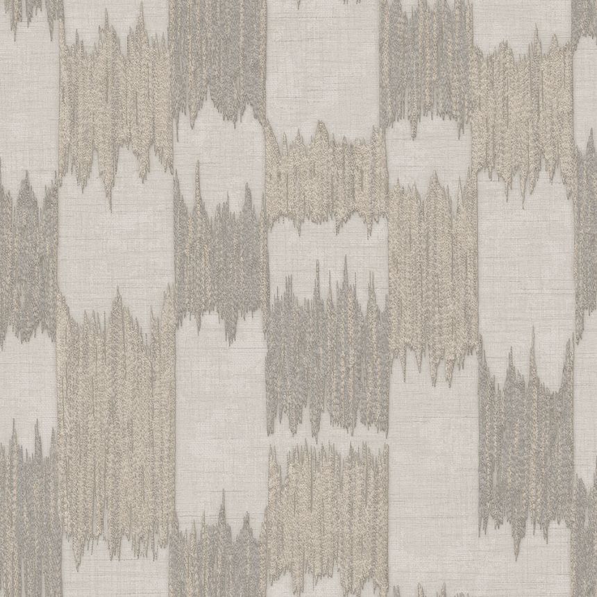 Abstraktní vliesová tapeta na zeď, šedo-béžová, šedá, pruhy, RE521033, Renaissance, Design Id