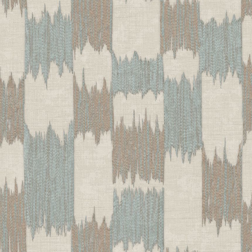 Abstraktní vliesová tapeta na zeď, hnědá, béžová, pruhy, RE521034, Renaissance, Design Id