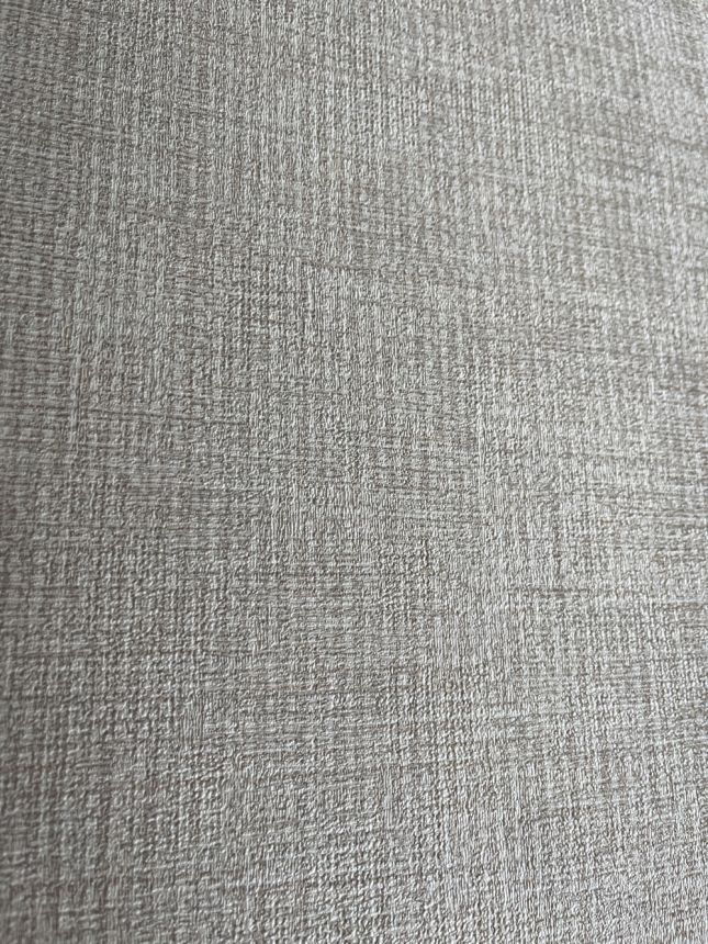 Vliesová tapeta na zeď, světle šedo-béžová, bílá, imitace žíhané látky, RE521043, Renaissance, Design Id