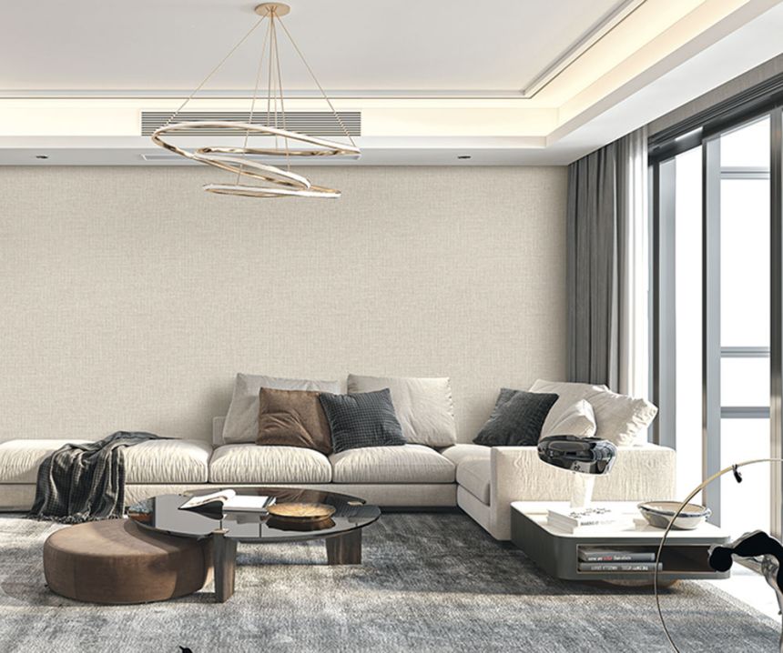 Vliesová tapeta na zeď, šedá, bledě modrá, imitace žíhané látky, RE521044, Renaissance, Design Id