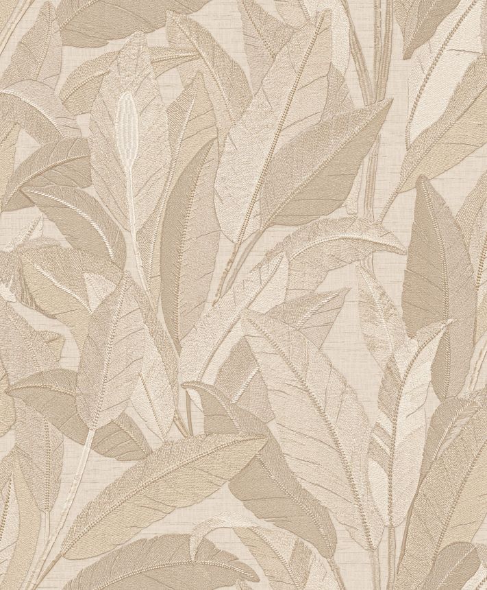 Vliesová tapeta na zeď, červeno-hnědá, hnědá, listy, RE521052, Renaissance, Design Id