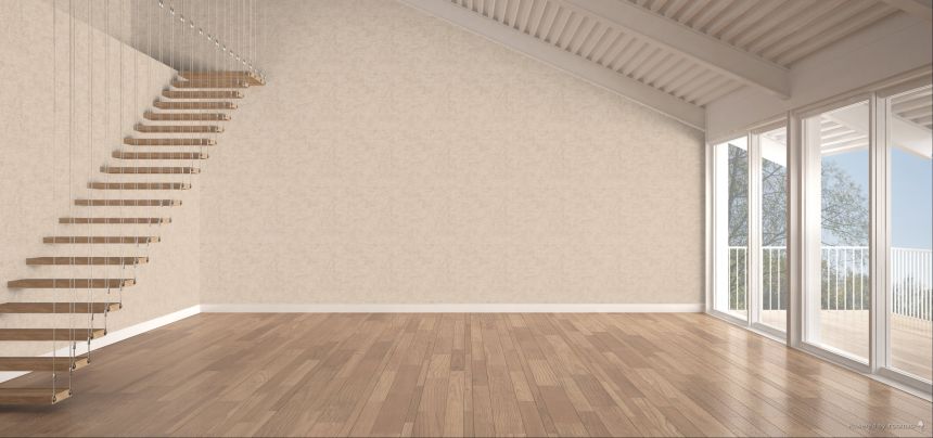 Hnědo-béžová vliesová tapeta na zeď, imitace látky, RE521063, Renaissance, Design Id