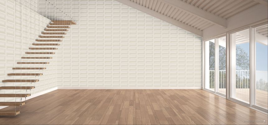 Bílá 3D vliesová tapeta na zeď, RE521071, Renaissance, Design Id