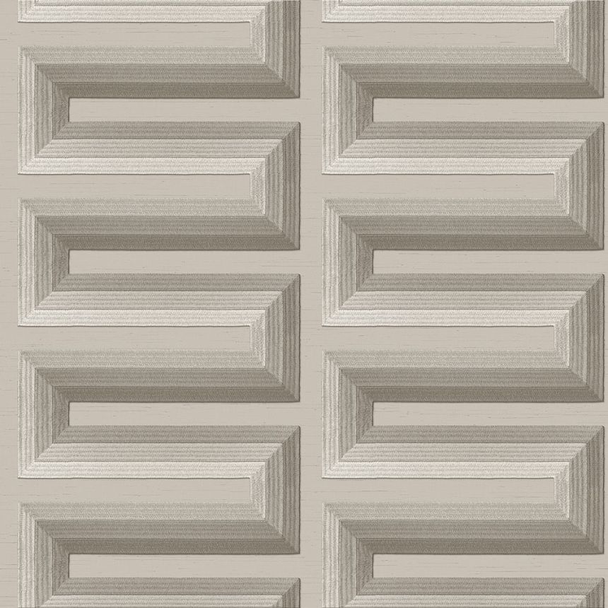 Světle šedá 3D vliesová tapeta na zeď, RE521073, Renaissance, Design Id