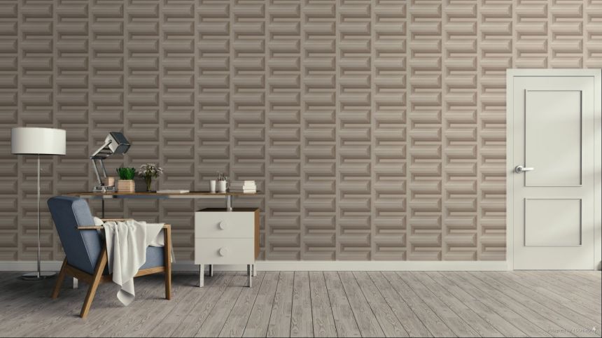 Béžová 3D vliesová tapeta na zeď, RE521074, Renaissance, Design Id