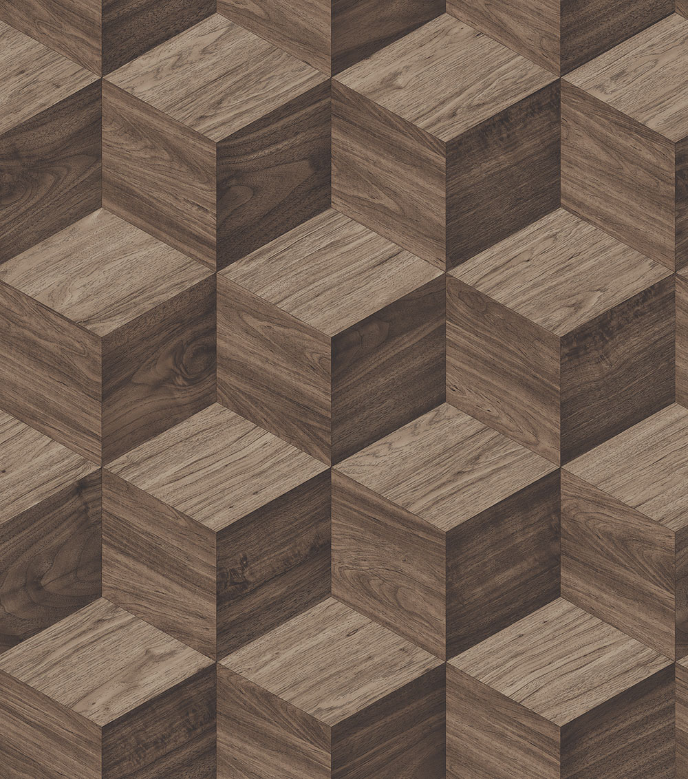 3D vliesová tapeta na zeď, hnědá, imitace dřeva, RE521094, Renaissance, Design Id