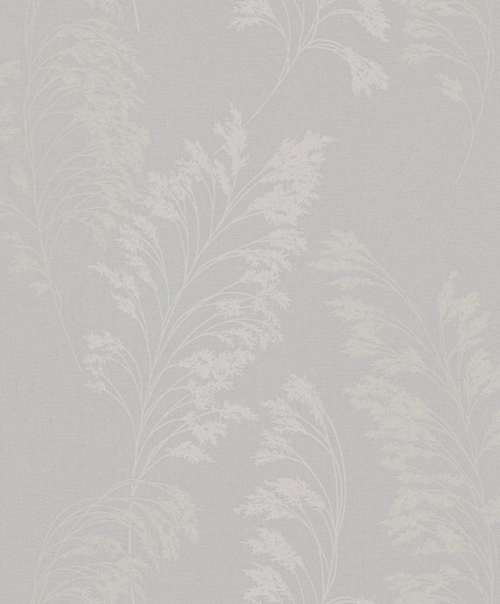 Vliesová tapeta na zeď, šedá, růžovo-stříbrná, Květy, listy, S 82343, Bestseller Basic 1, Marburg