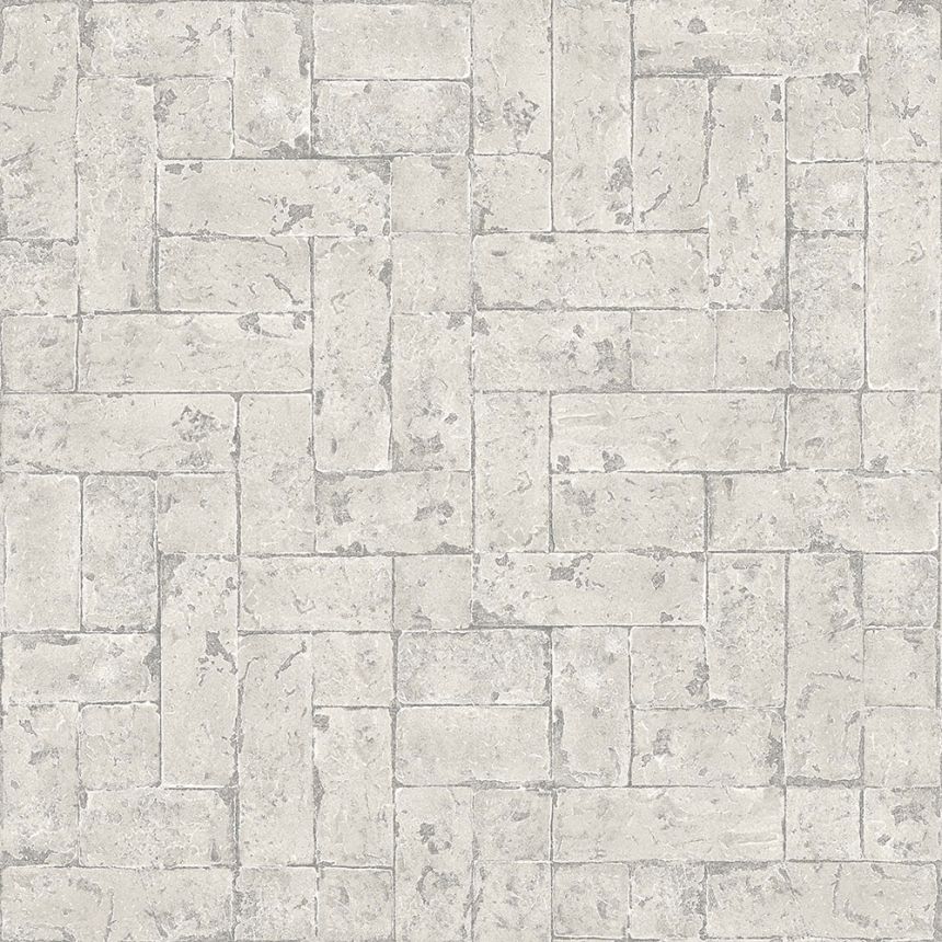Vliesová tapeta na zeď šedá, imitace kamenného obkladu 347569, Matières - Stone, Origin