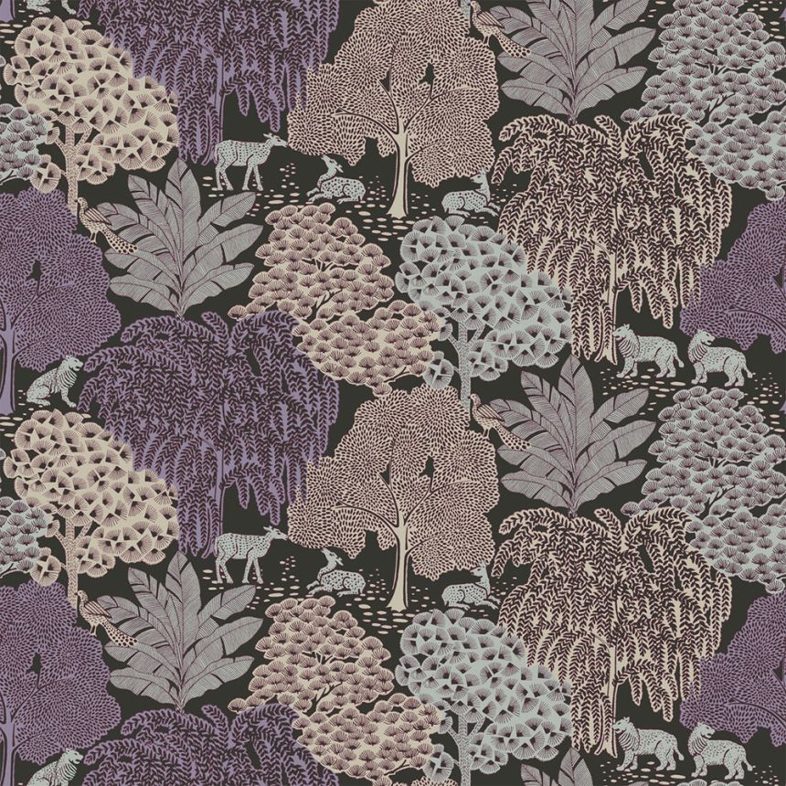 Vliesová tapeta na zeď, stromy, listy, zvířata, 121087, Laura Ashley 3   ROZBALENO