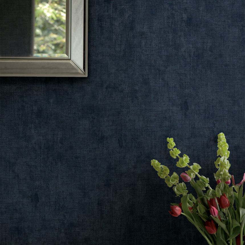 Tmavě modrá vliesová tapeta na zeď, 121097, Laura Ashley 3   ROZBALENO
