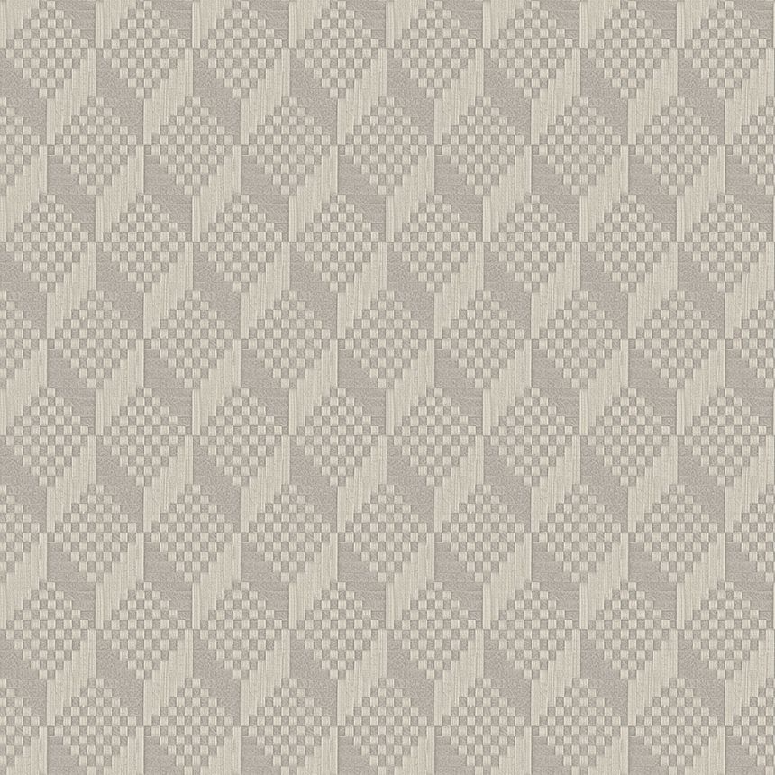 Luxusní šedo-stříbrná vliesová 3d tapeta na zeď, GR322303, Grace, Id Design   ROZBALENO