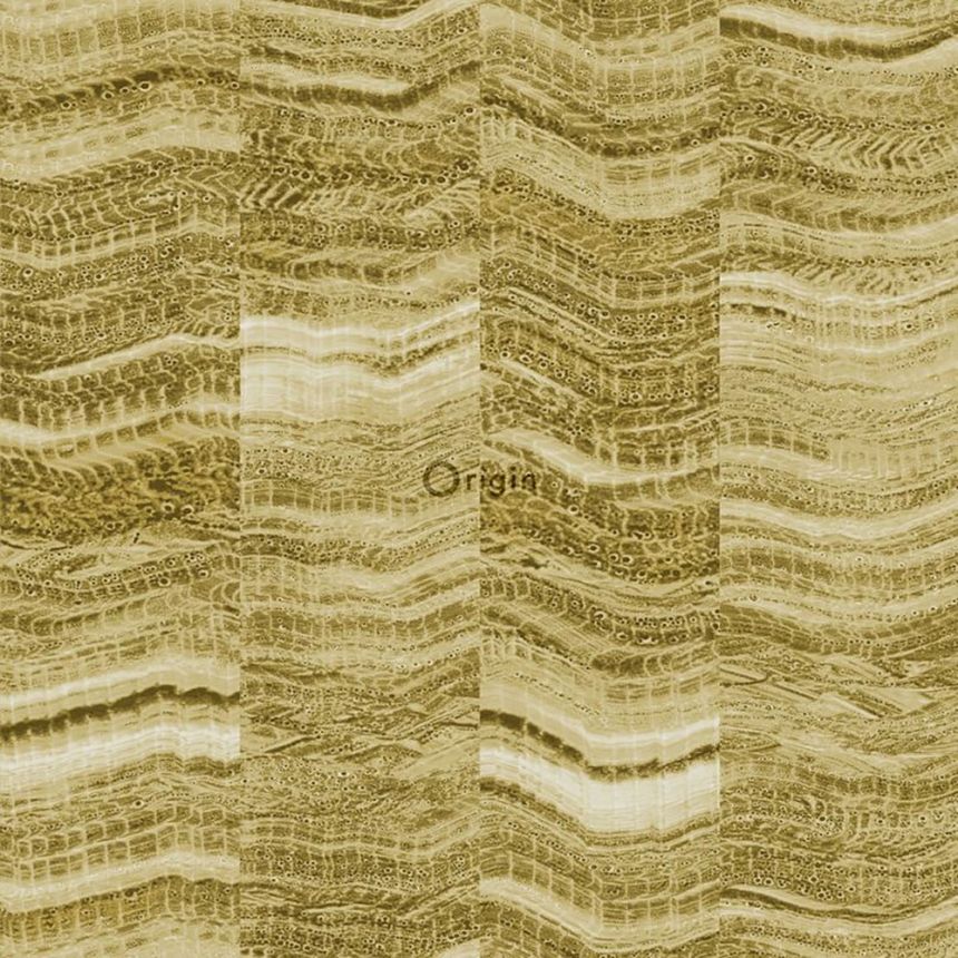 Vliesová tapeta, vzor zelenobéžový mramorový obklad 337247, Matières - Stone, Origin